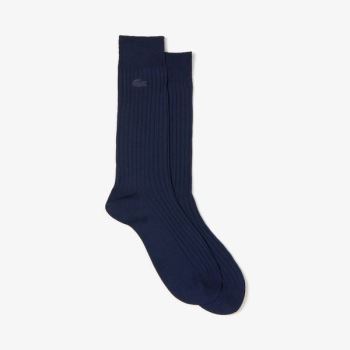 Lacoste Ribbed Socks Pánské - Ponožky Tmavě Blankyt Blankyt | CZ-9QGAYK